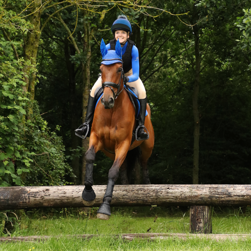 Hy Sport Active Hat Silk with Interchangeable Pom Pom - Jewel Blue-1